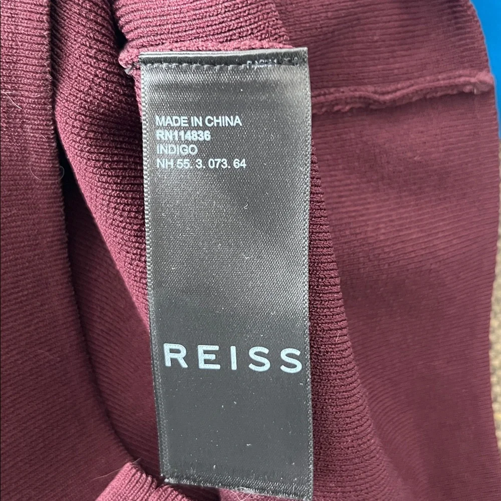 Reiss Dylan Ribbed Knit Off-the-Shoulder Top - Picture 9 of 10